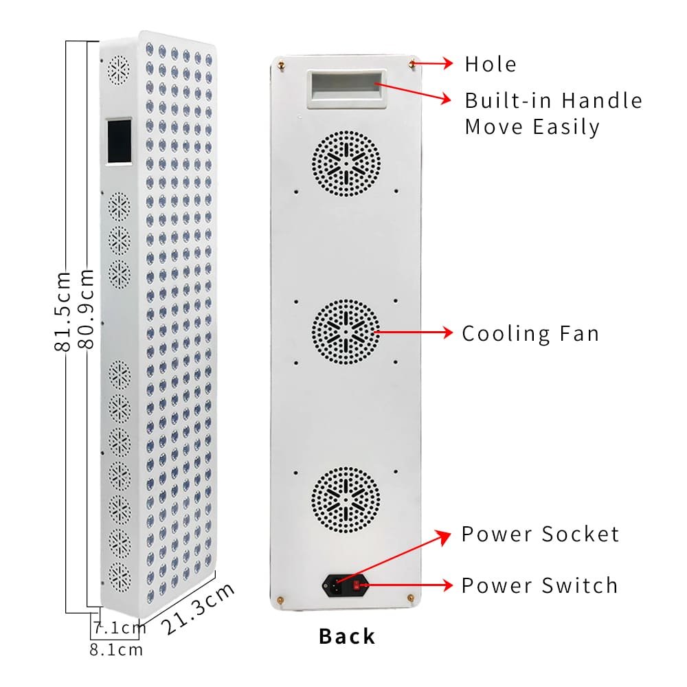 Back housing and stand